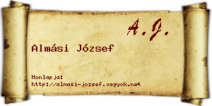 Almási József névjegykártya